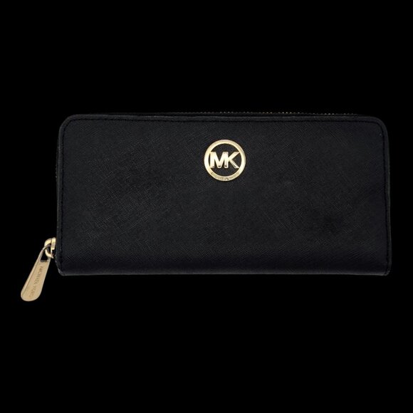 Michael Kors Zip Around Saffiano Wallet - Picture 2 of 4